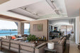 316 Stainless Electric Radiant Heaters at Beach House Patio setting